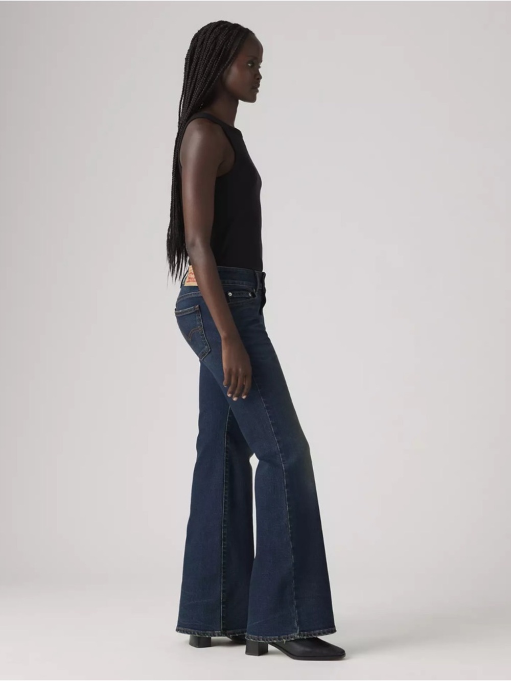Levi's Superlow Flare Dark Jeans Dark Indigo - Picture 2 of 8